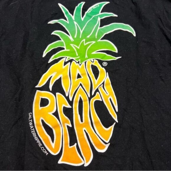 Saltwater Hippie Mad Beach Short Sleeve Shirt Size Small - Picture 5 of 7